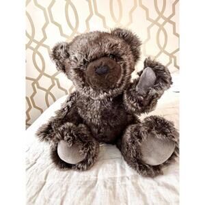 Restoration Hardware Luxe Fur Faux Sable Teddy Bear 16” 5 Way Jointed Plush NWOT